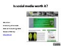Scientific Publishing: Is Social Media Worth It?