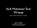 2013 Midwinter Tech Wrapup: Jason Griffey