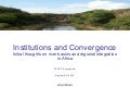 Alan Nicol - Institutions and convergence: Initial thoughts on river basins and regional integration in Africa