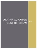 Ala pr xchange 2012