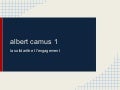 Albert camus