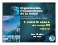 El alcohol: Un producto de consumo NO ordinario