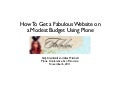How To Get a Fabulous Website on a Modest Budget Using Plone