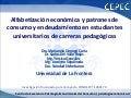 Alfabetización económica y patrones de consumo y endeudamiento en estudiantes universitarios de carreras pedagógicas