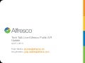 Alfresco tech talk live public api episode 64