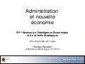 Administration et nouvelle économie
