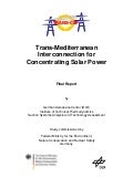 Algerian Trans-MED Concentrating solar power