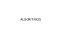 Algoritmos