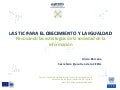 Las TIC para el crecimiento y la igualdad