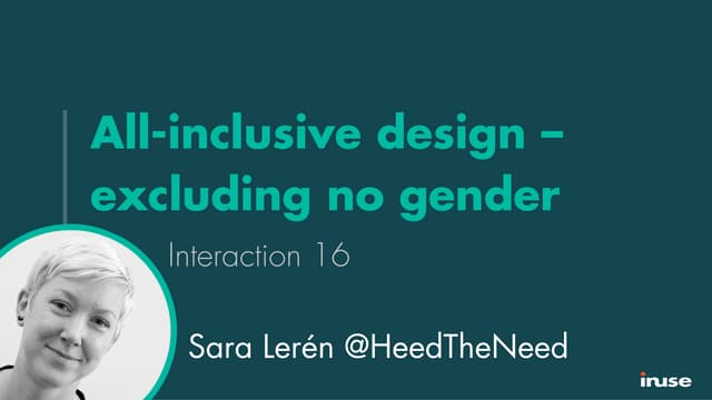 All-inclusive design - excluding no...