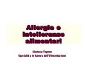 Allergie e intolleranze alimentari
