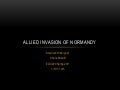 Allied invasion of normandy
