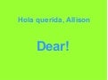 Happy Birthday Allison