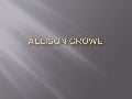 Allison crowe presentation