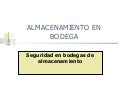 Almacenamiento en bodegas