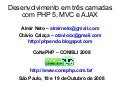Desenvolvimento em três camadas com PHP 5, MVC e AJAX