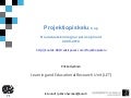 Projektiopiskelu, aloitusluento
