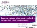 Altaide : Comment booster sa recherche d'emploi ? Le CV et la lettre de motivation.