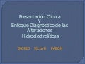 Alteraciones Hidroelectrolíticas