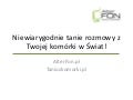 Tanie rozmowy zagraniczne z telefonu komórkowego. Alterfon.pl, taniozkomorki.pl