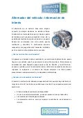 Alternador del vehículo: Información de interés