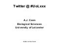 Twitter @ UoLxxx