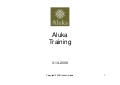 Aluka Training 4.1.2008
