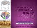 Alzheimers and Nutrition