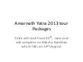 Amarnath Yatra 2013 tour Packages
