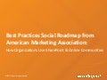 American Marketing Association: Social Roadmap