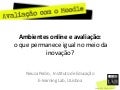 Ambientes online e avaliação no ensino superior