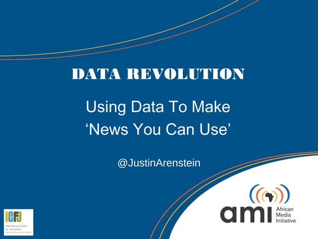 WAN-IFRA World Newspaper Congress 2013 (Bangkok) Data Journalism Strategy Masterclass