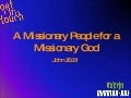 A Missionary People For A Missionary God