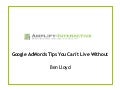 Google AdWords Optimization