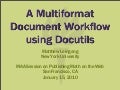 A Multiformat Document Workflow With Docutils
