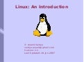 An Introduction to Linux