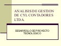 Analisis de gestion de cyl contadores ltda