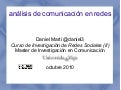 Analisis de redes