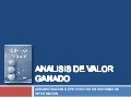 Analisis de valor ganado 