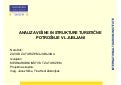Analiza strukture in višine turistične potrošnje v Ljubljani v letu 2008