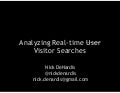 Analyzing Real-time User Visitor Searches