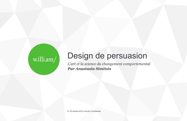 Le design persuasif au profit du ta...