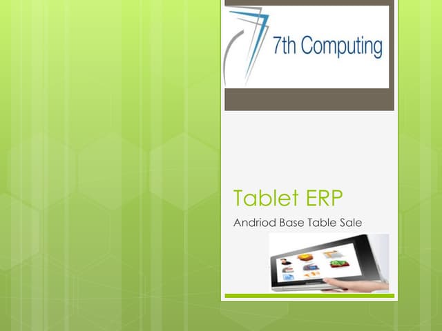 Andriod tablet sale_with_odoo_v8