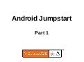 Android jumpstart at ESC Boston 2011