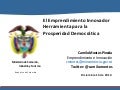 Politica Nacional de Emprendimiento. Principales Retos y avances 2010