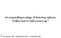 An expanding ecology of learning options: Visible and Invisible Learning