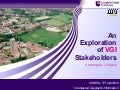 An exploration of volunteered geographic information stakeholders