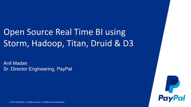 PayPal  Real Time Analytics