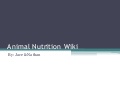 Animal nutrition wiki