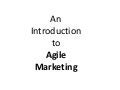 An introduction to agile for marketing